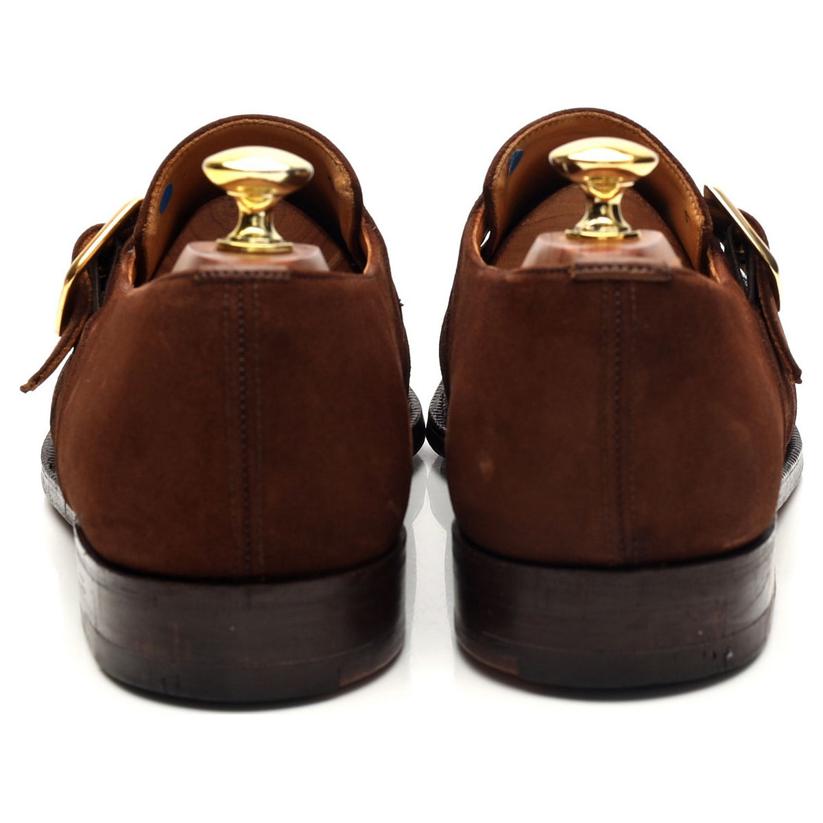 &#39;Westbury&#39; Brown Suede Monk Strap UK 8 F