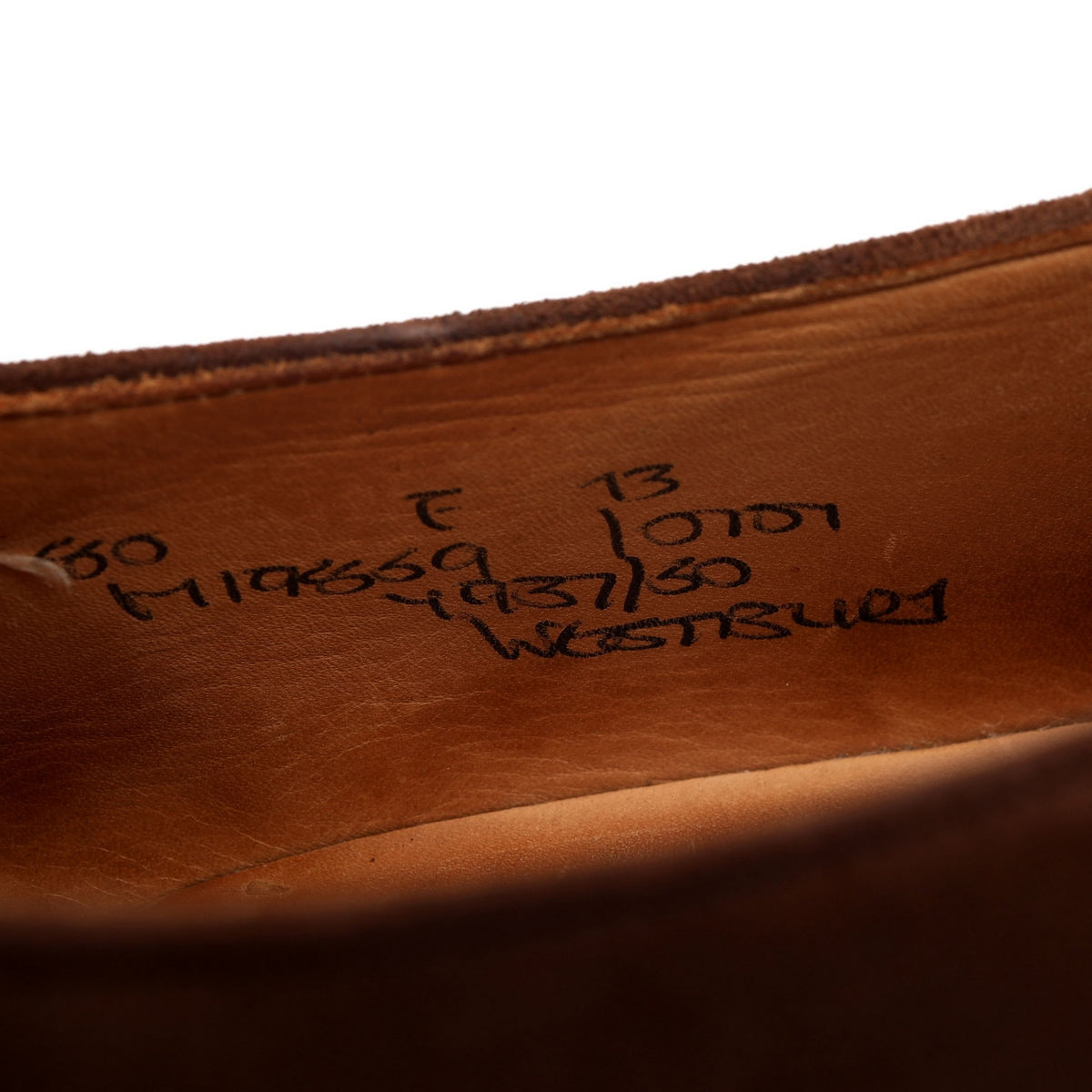 &#39;Westbury&#39; Brown Suede Monk Strap UK 8 F