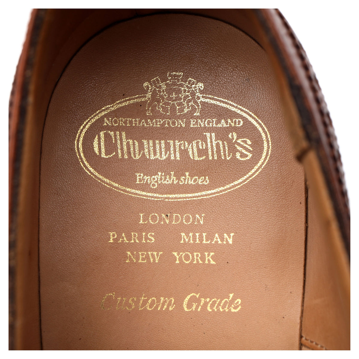&#39;Chetwynd&#39; Tan Brown Leather Oxford Brogues UK 7.5 G