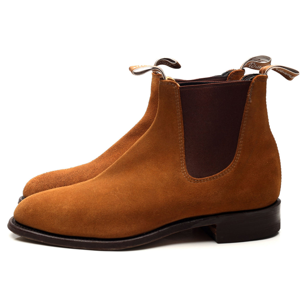 Tan Brown Suede Chelsea Boots UK 6 G