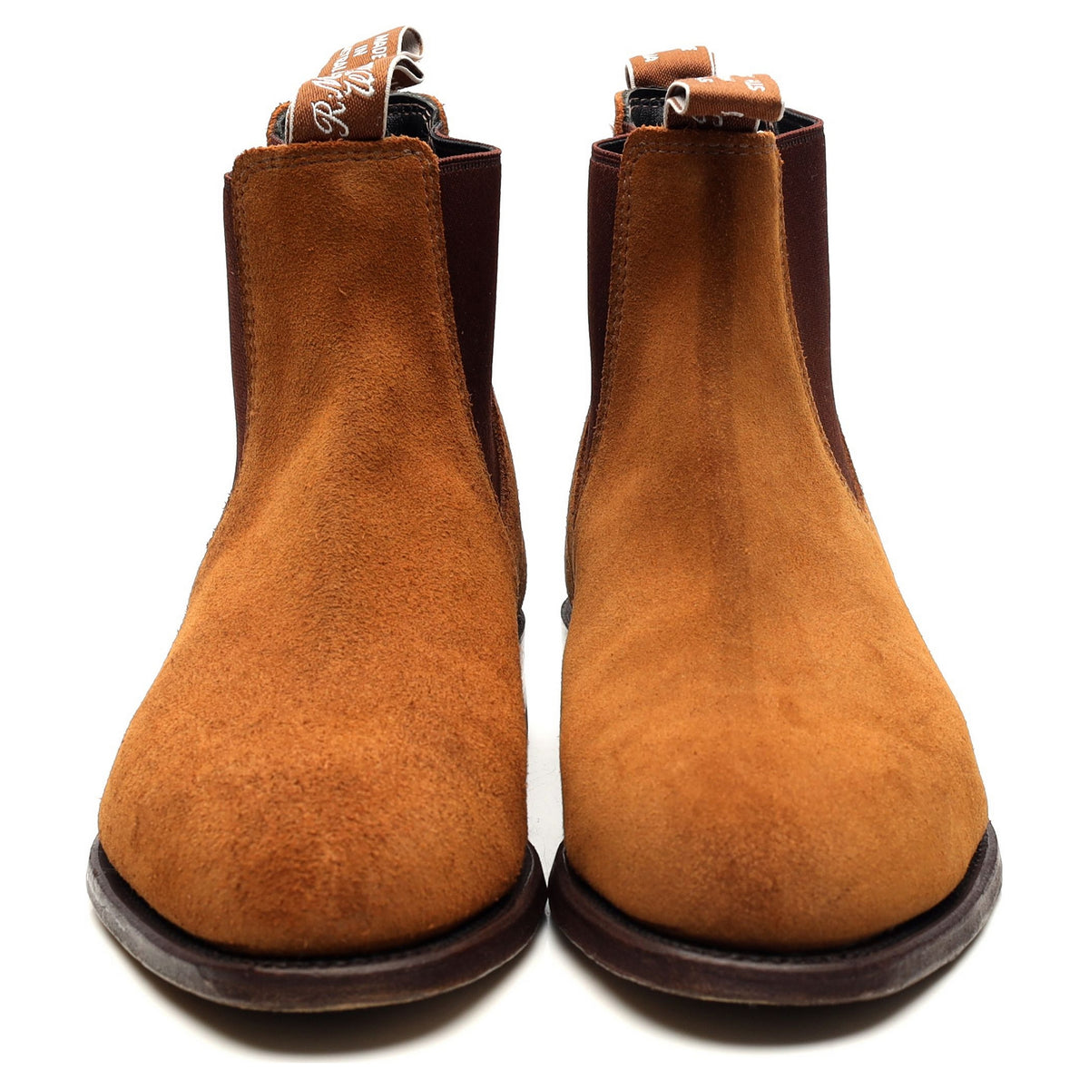 Tan Brown Suede Chelsea Boots UK 6 G