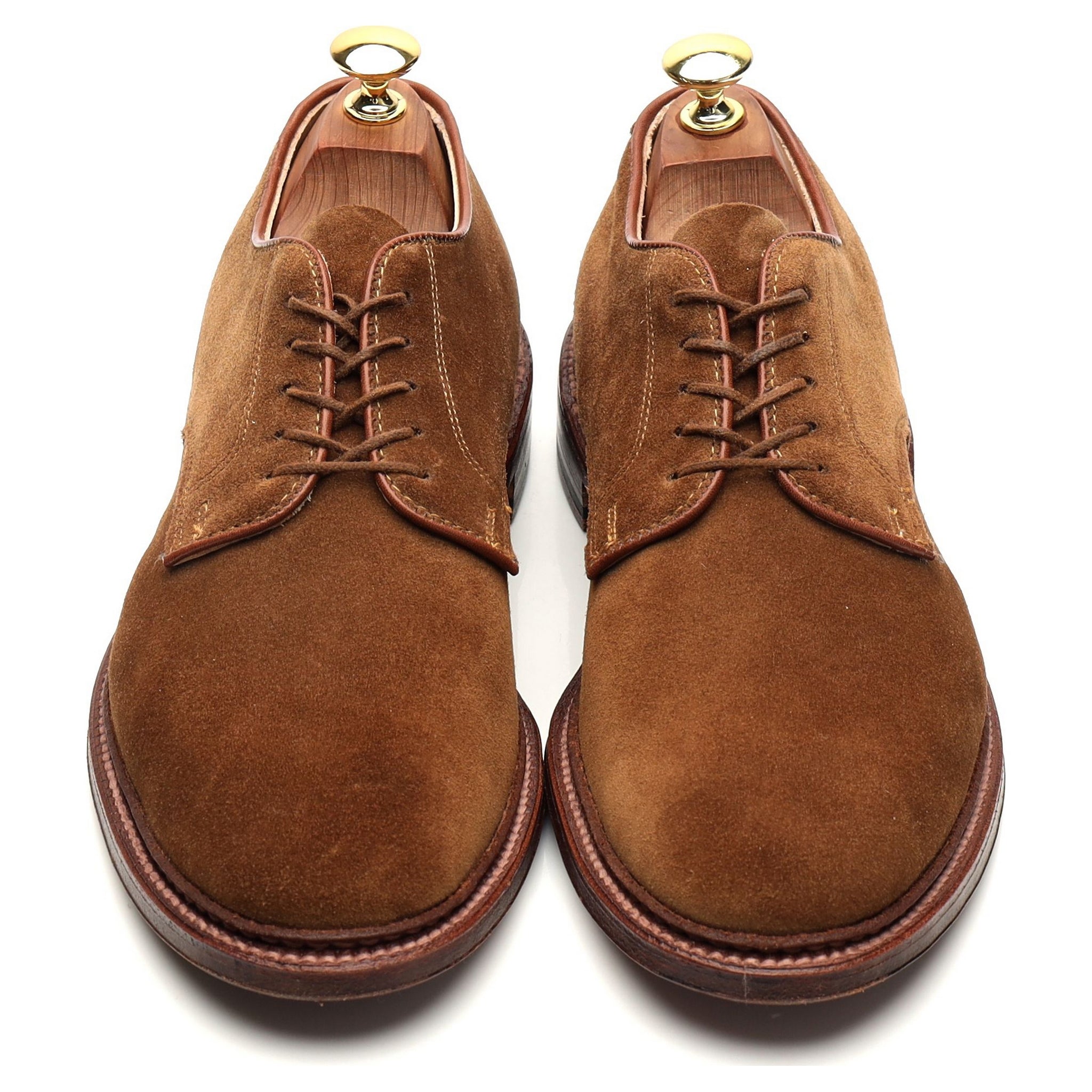 Alden ブラウン スエード プレーントゥ29336F 8Dサイズ