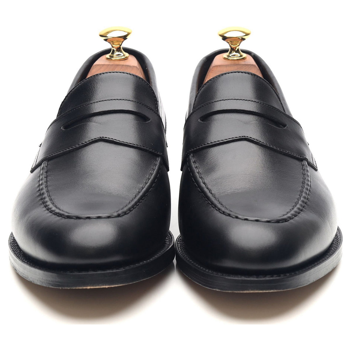 &#39;St. Pauls&#39; Black Leather Loafers UK 6 G