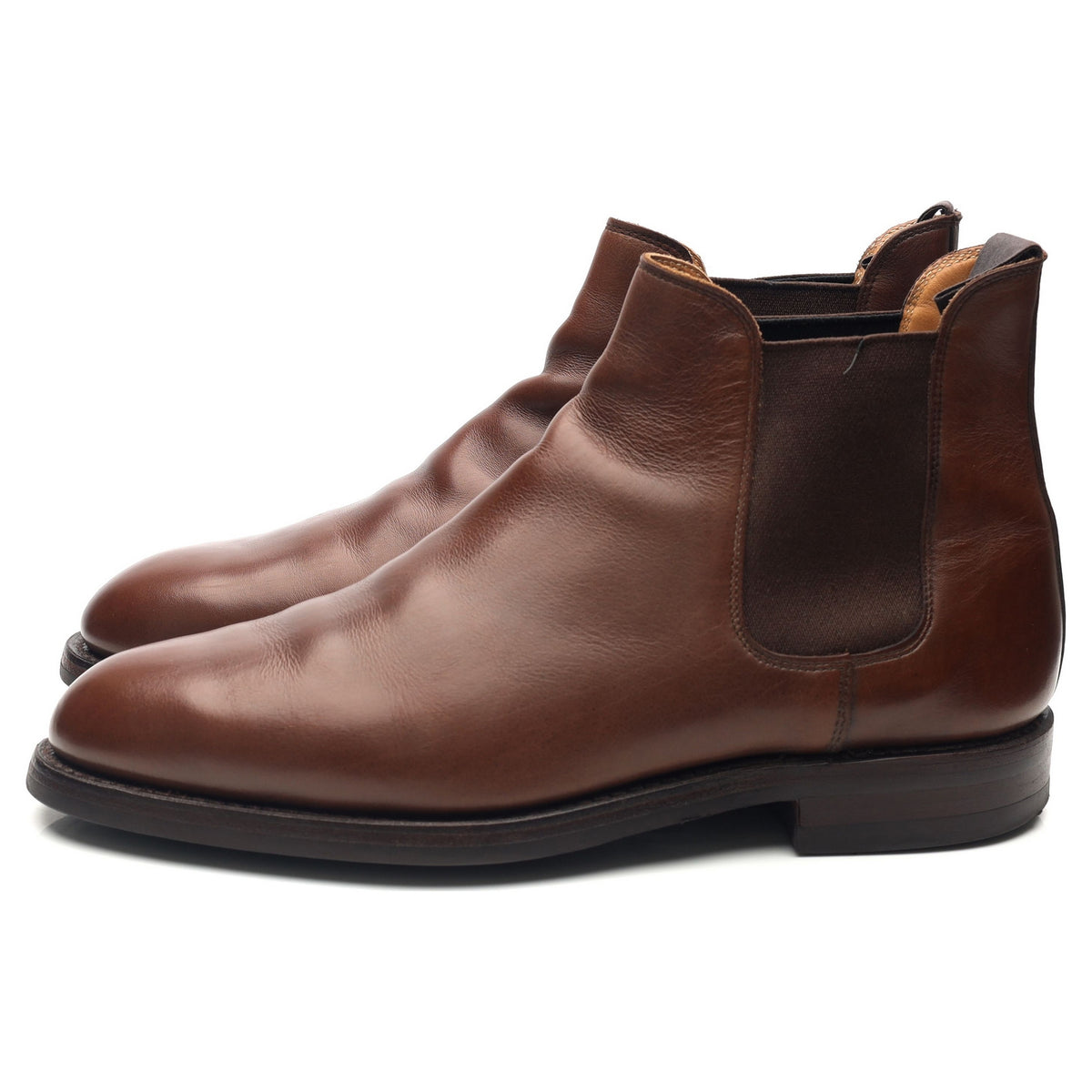 &#39;Chelsea 5&#39; Brown Leather Chelsea Boots UK 8 E
