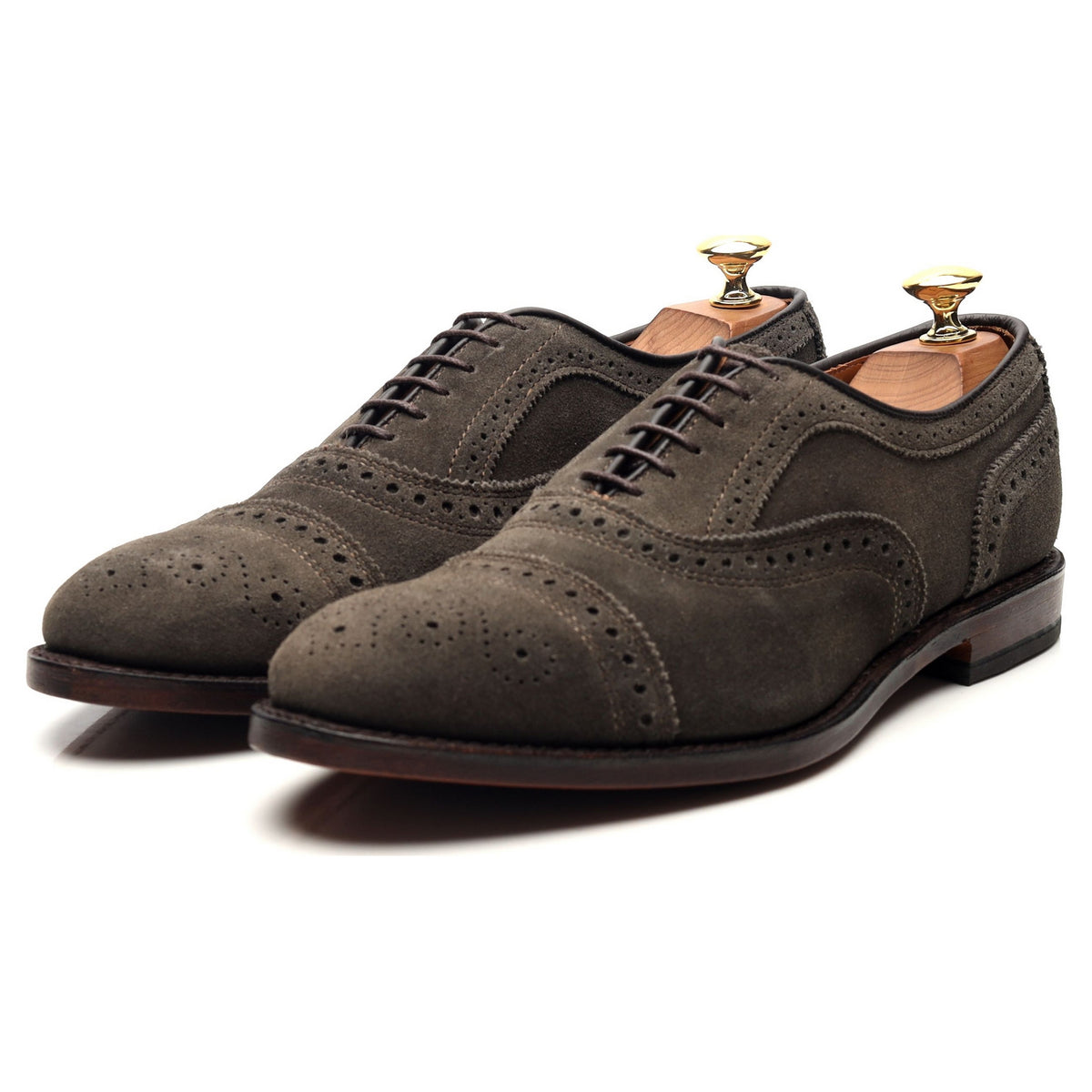 &#39;Strand&#39; Grey Suede Oxford Brogues UK 6.5 US 7.5 D