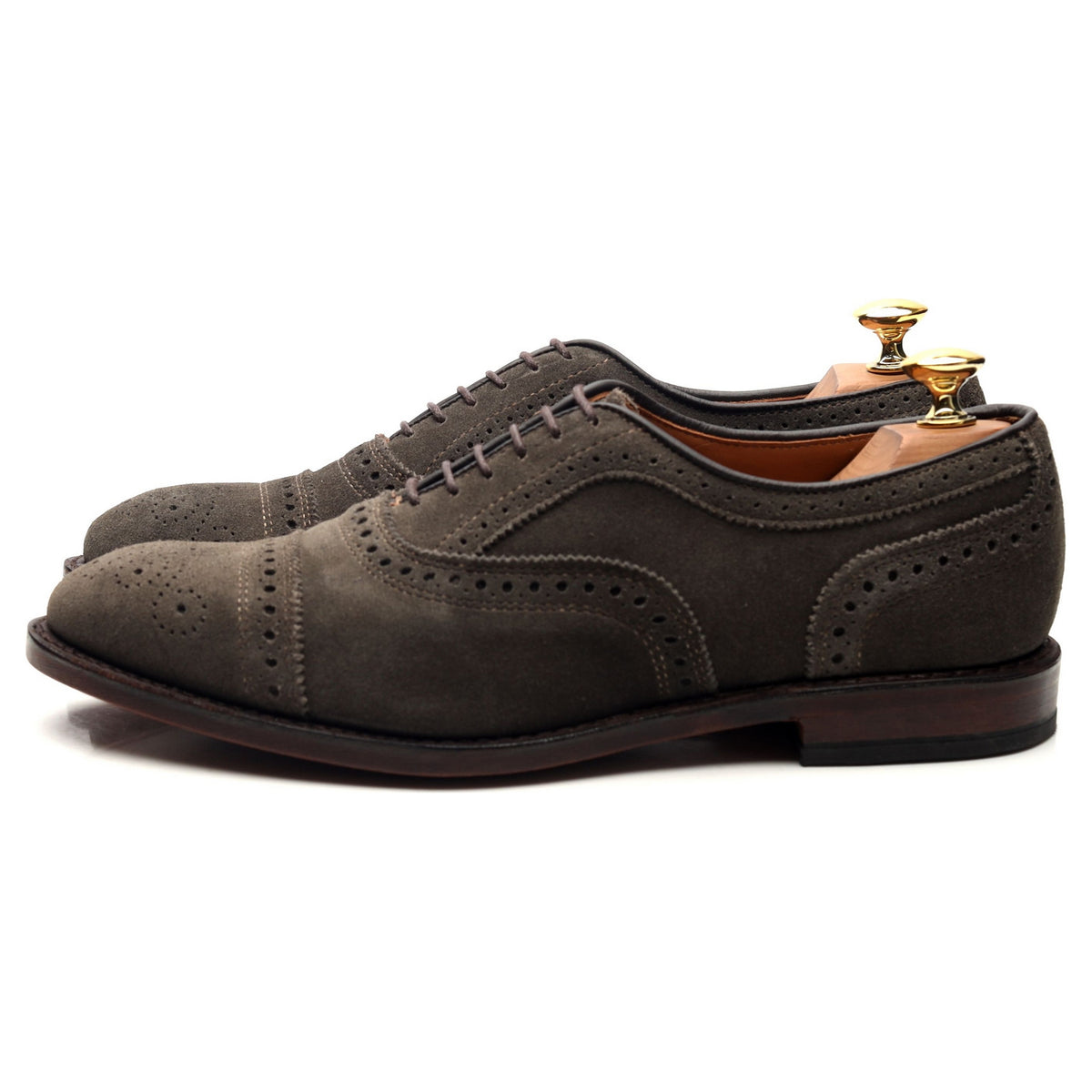 &#39;Strand&#39; Grey Suede Oxford Brogues UK 6.5 US 7.5 D