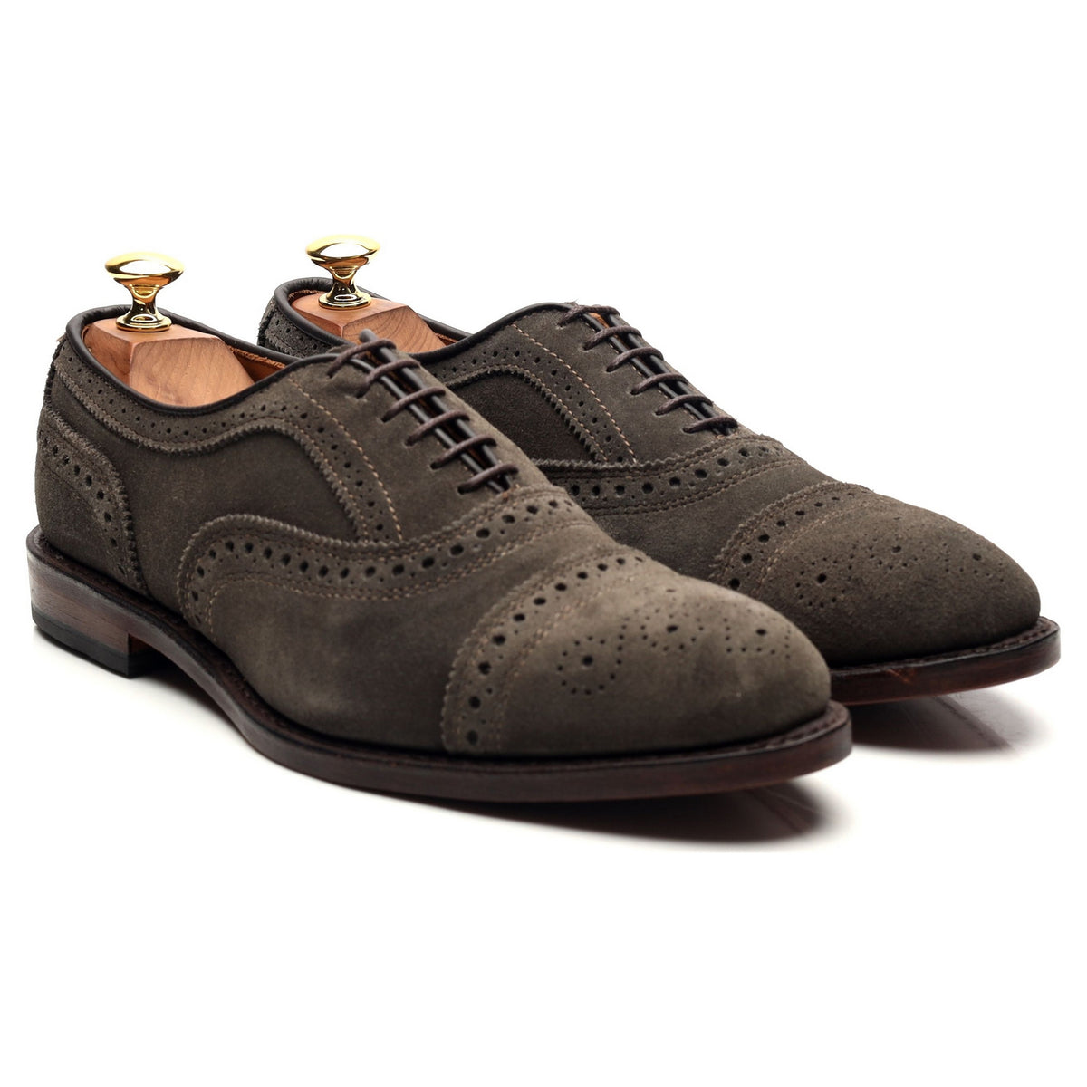 &#39;Strand&#39; Grey Suede Oxford Brogues UK 6.5 US 7.5 D