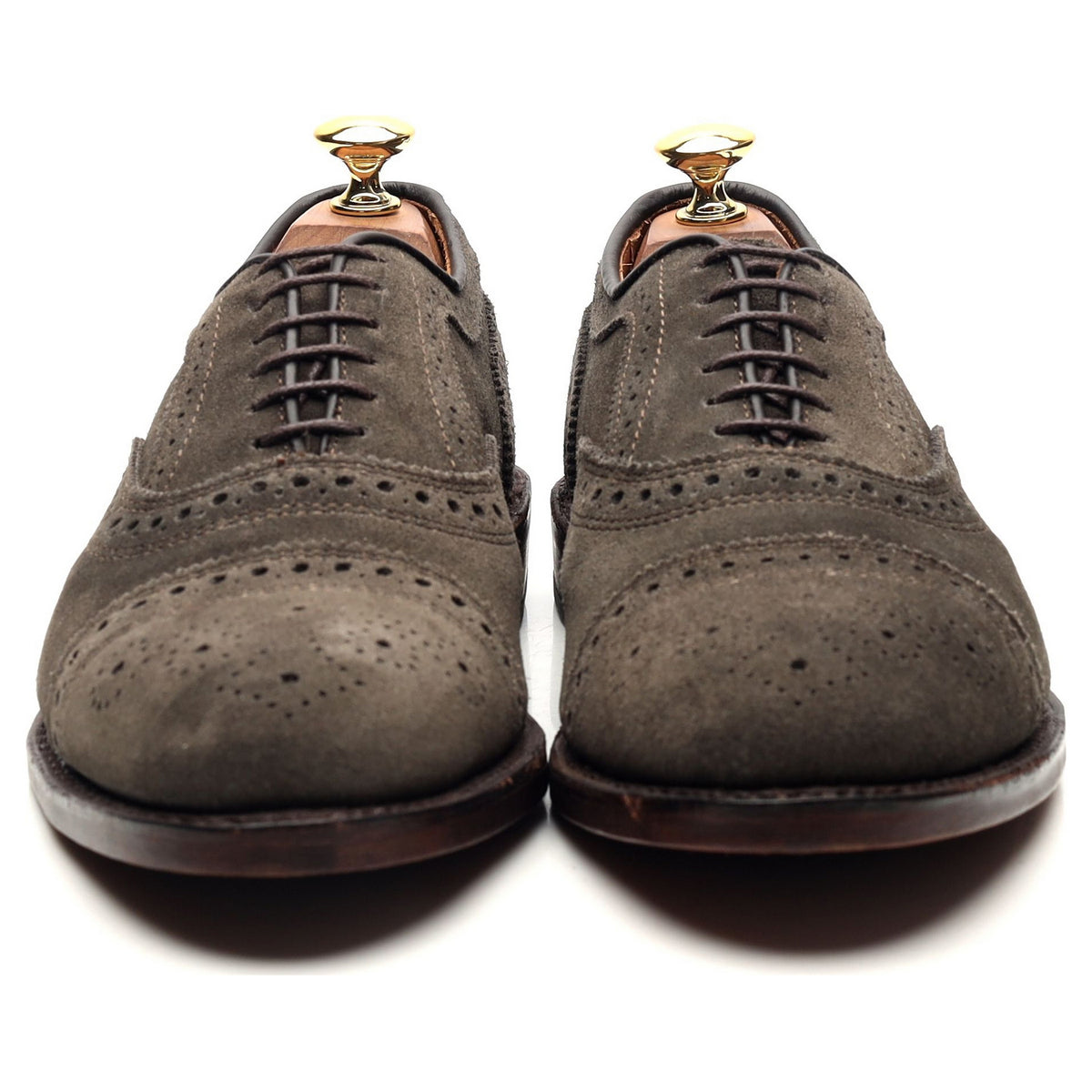 &#39;Strand&#39; Grey Suede Oxford Brogues UK 6.5 US 7.5 D