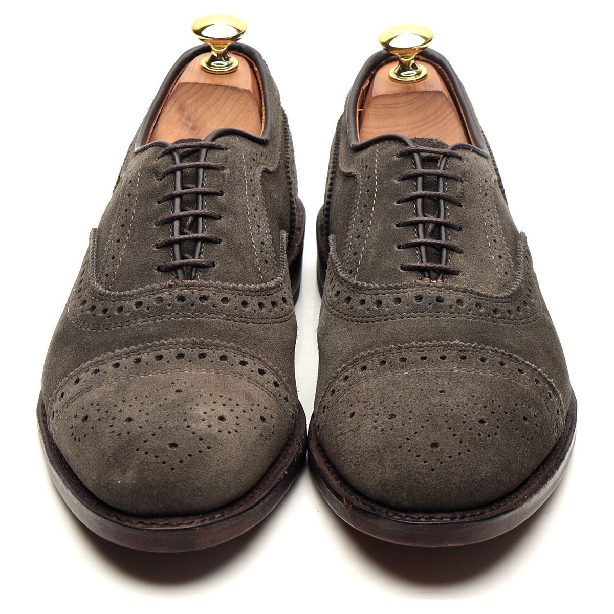 &#39;Strand&#39; Grey Suede Oxford Brogues UK 6.5 US 7.5 D