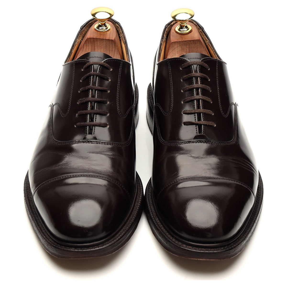 &#39;Lancaster&#39; Dark Brown Leather Oxford UK 8 F