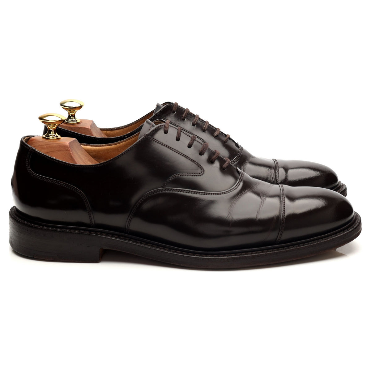 &#39;Lancaster&#39; Dark Brown Leather Oxford UK 8 F