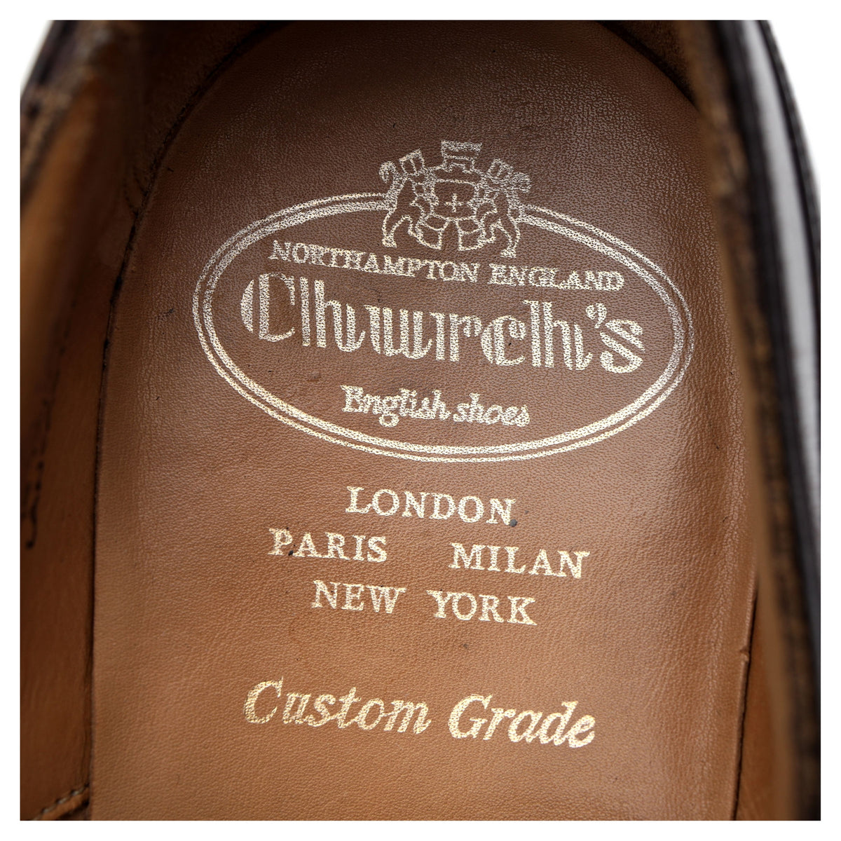 &#39;Lancaster&#39; Dark Brown Leather Oxford UK 8 F