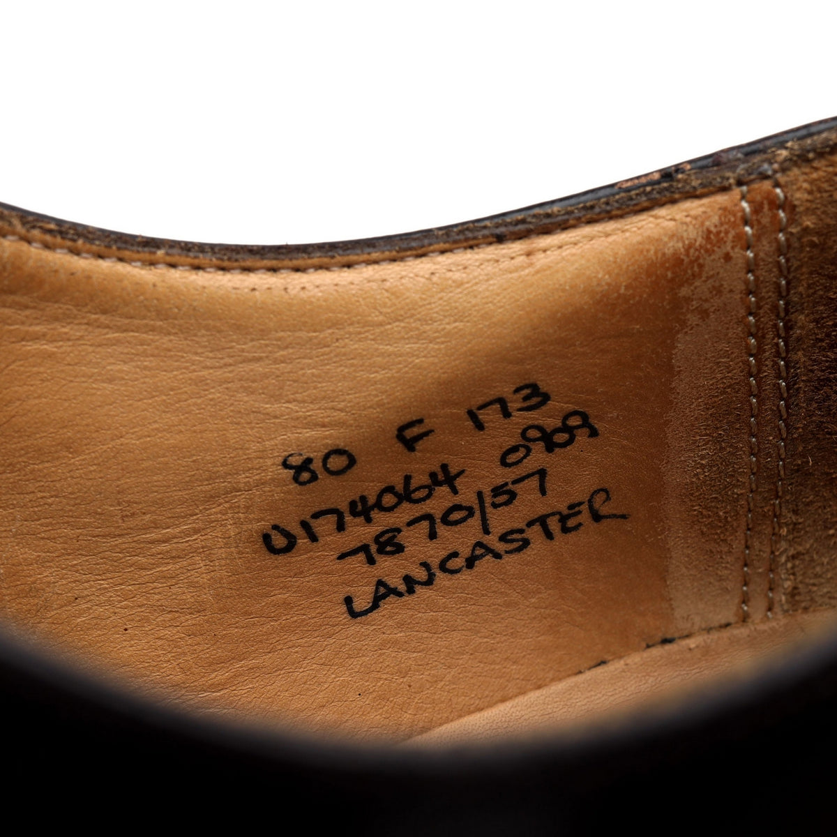 &#39;Lancaster&#39; Dark Brown Leather Oxford UK 8 F
