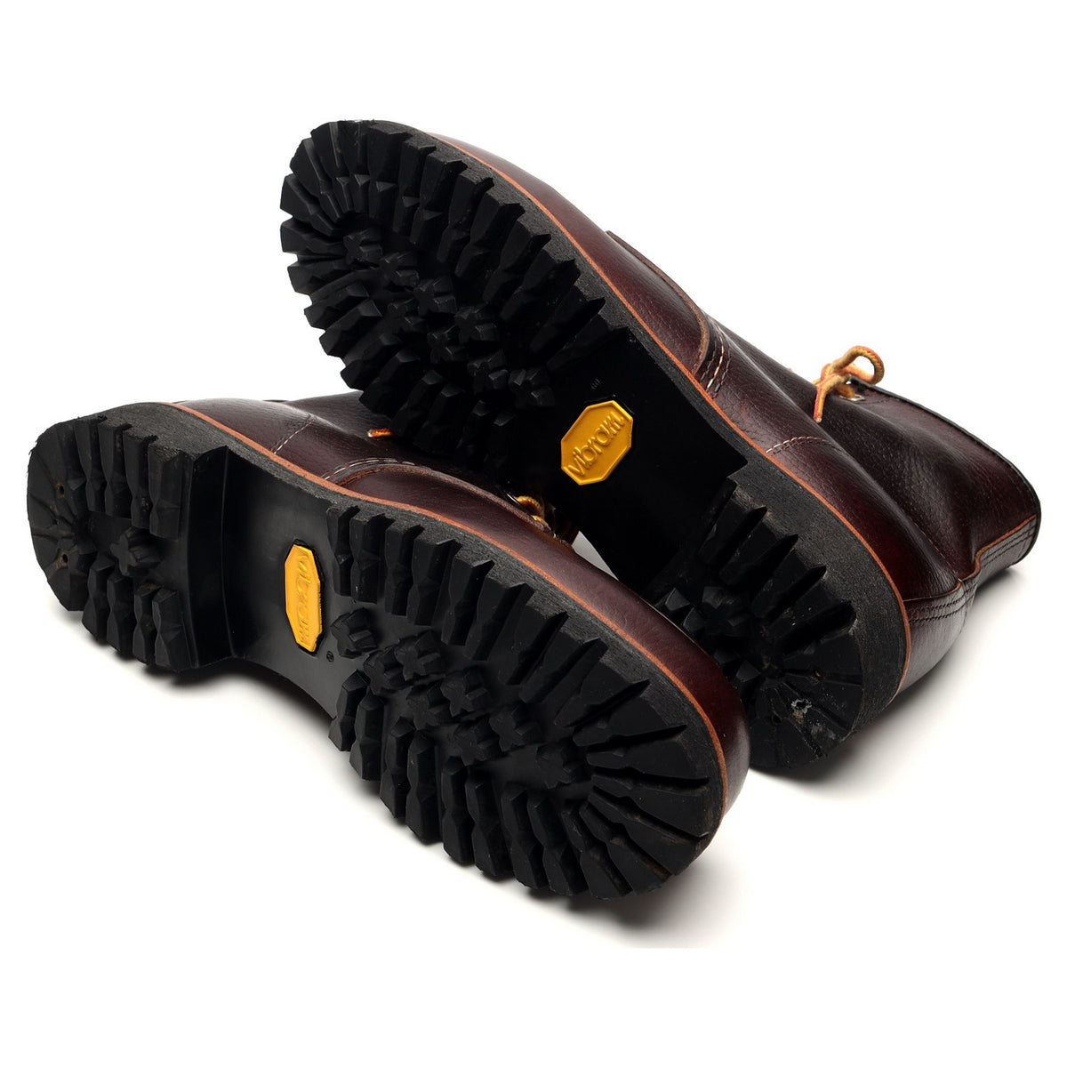 &#39;8146&#39; Dark Brown Leather Moc Toe Boots UK 6 US 7 D