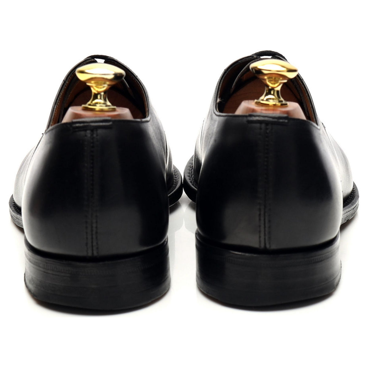 &#39;Consul&#39; Black Leather Oxford UK 8 F