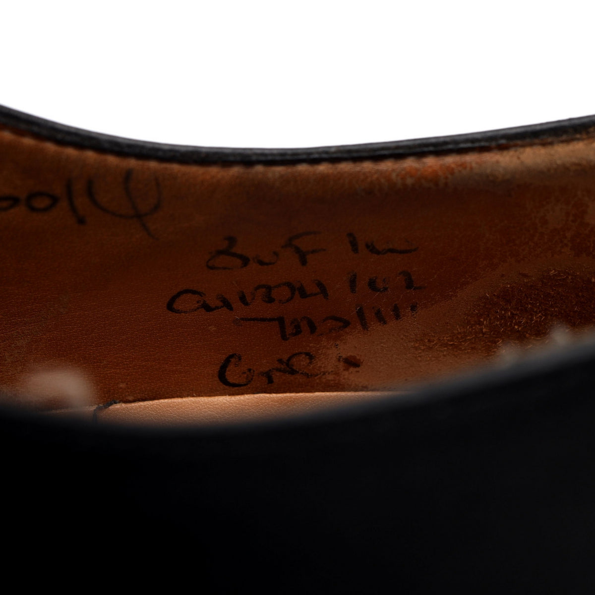&#39;Consul&#39; Black Leather Oxford UK 8 F