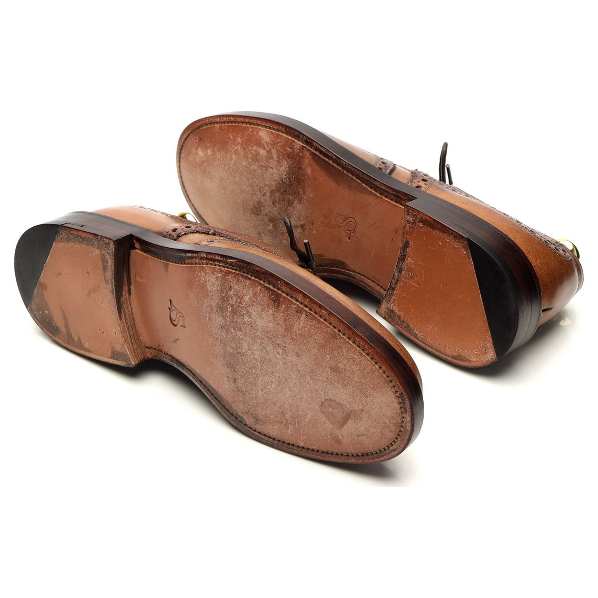 &#39;Hampstead&#39; Brown Leather Derby Brogues UK 6