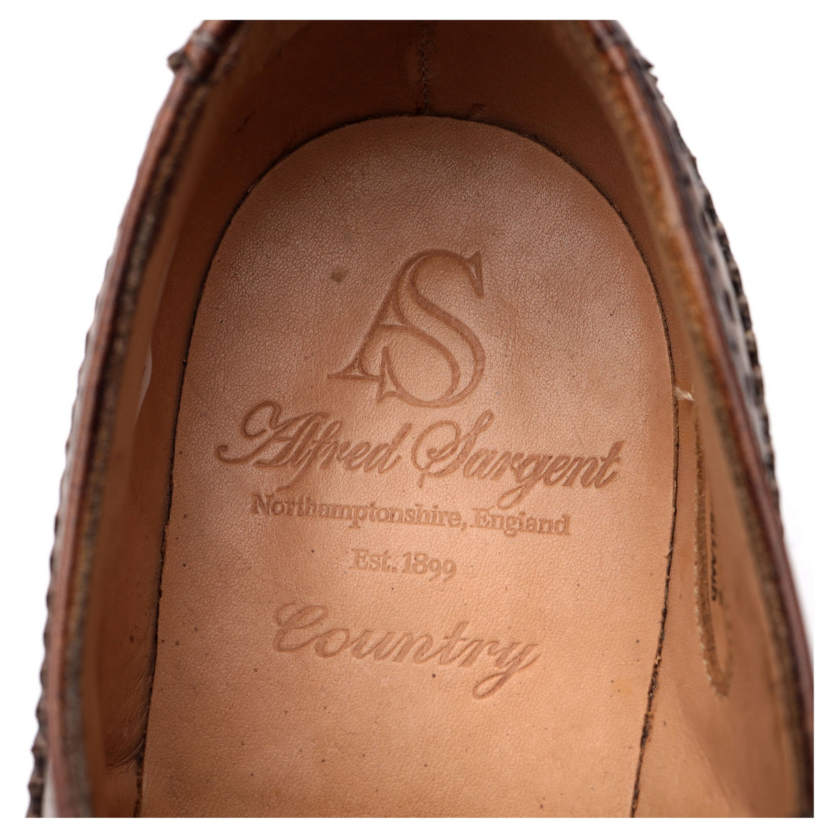 &#39;Hampstead&#39; Brown Leather Derby Brogues UK 6