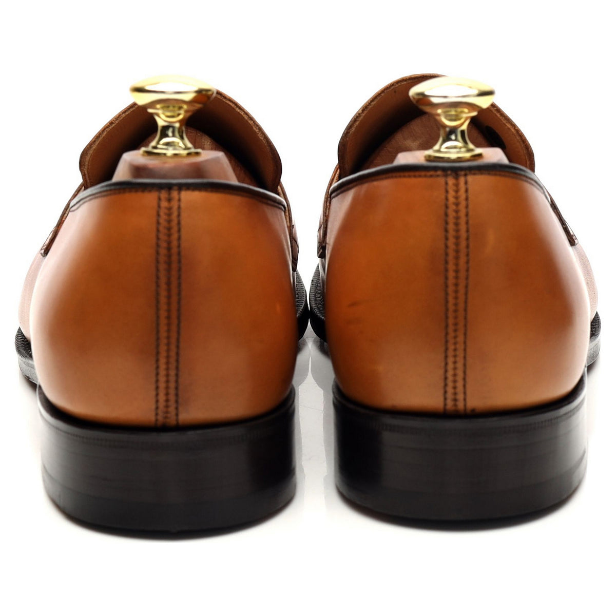 &#39;Hertford 2&#39; Tan Brown Leather Loafers UK 7 F