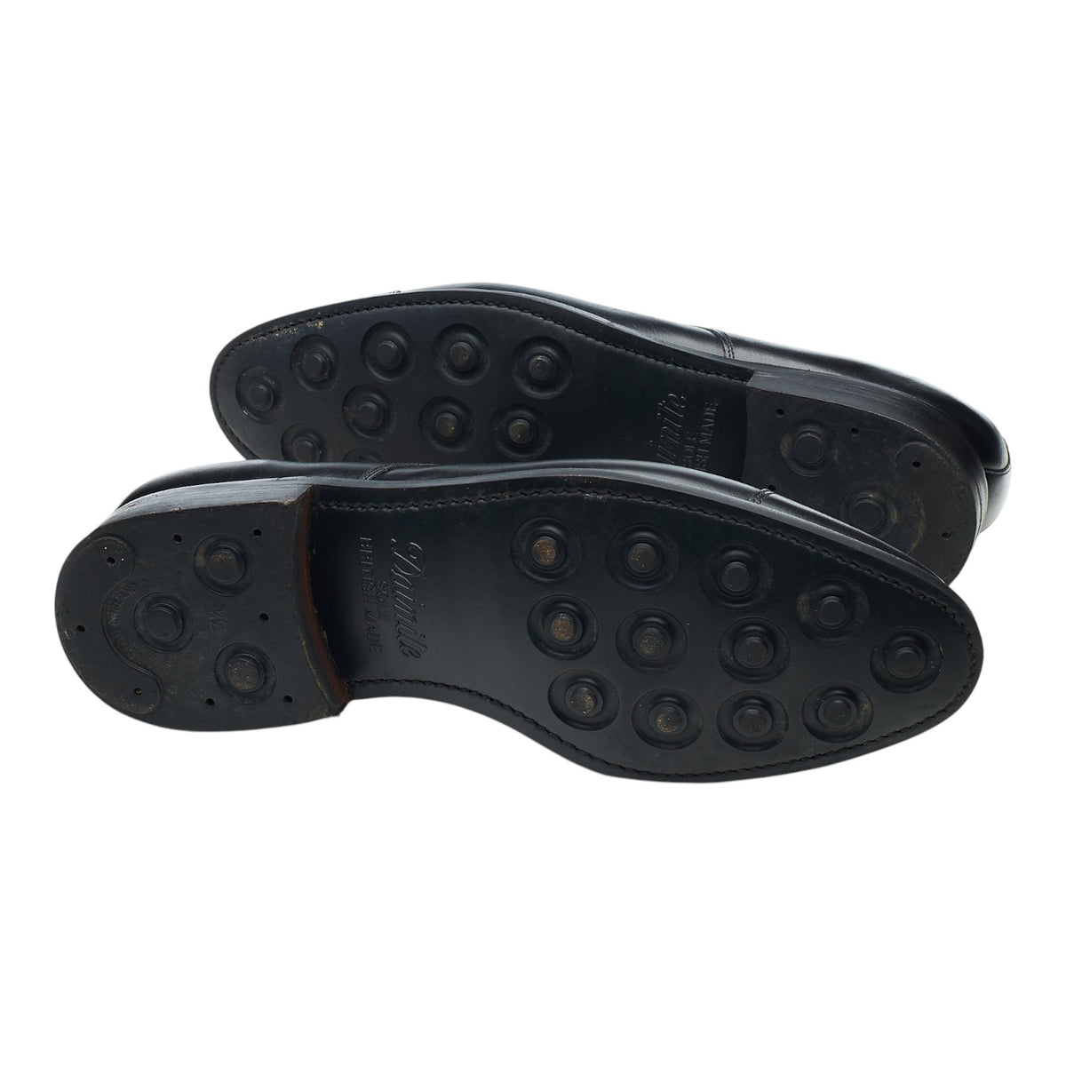 Black Leather Cap Toe Derby UK 7.5 E