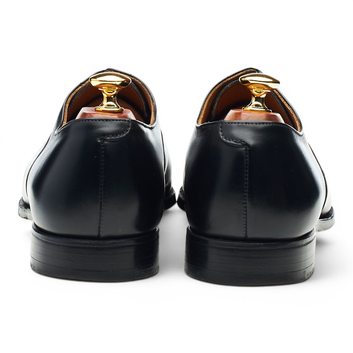 New & Lingwood Black Leather Oxford UK 9 E