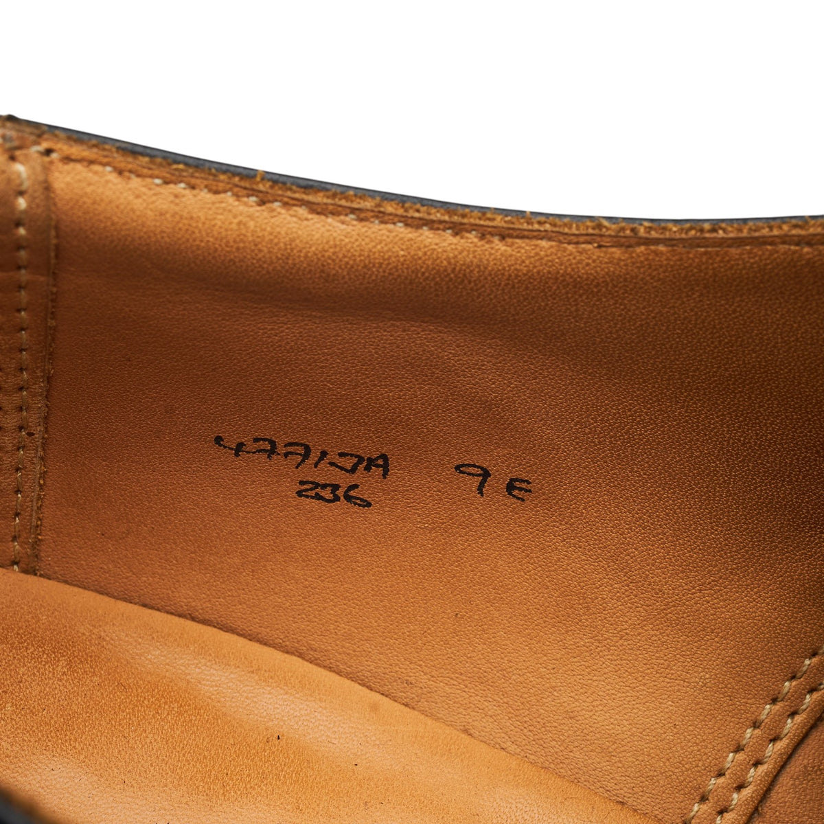 New & Lingwood Black Leather Oxford UK 9 E