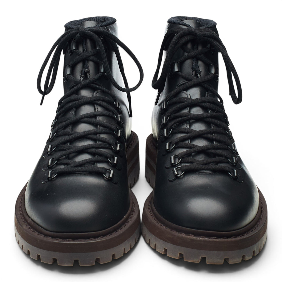 Black Leather Hiking Boots UK 6 EU 40