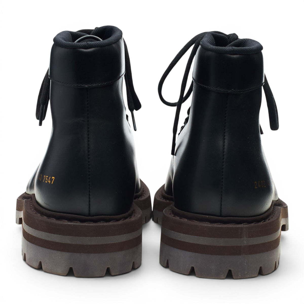 Black Leather Hiking Boots UK 6 EU 40