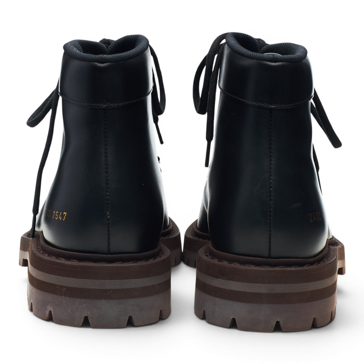 Black Leather Hiking Boots UK 6 EU 40