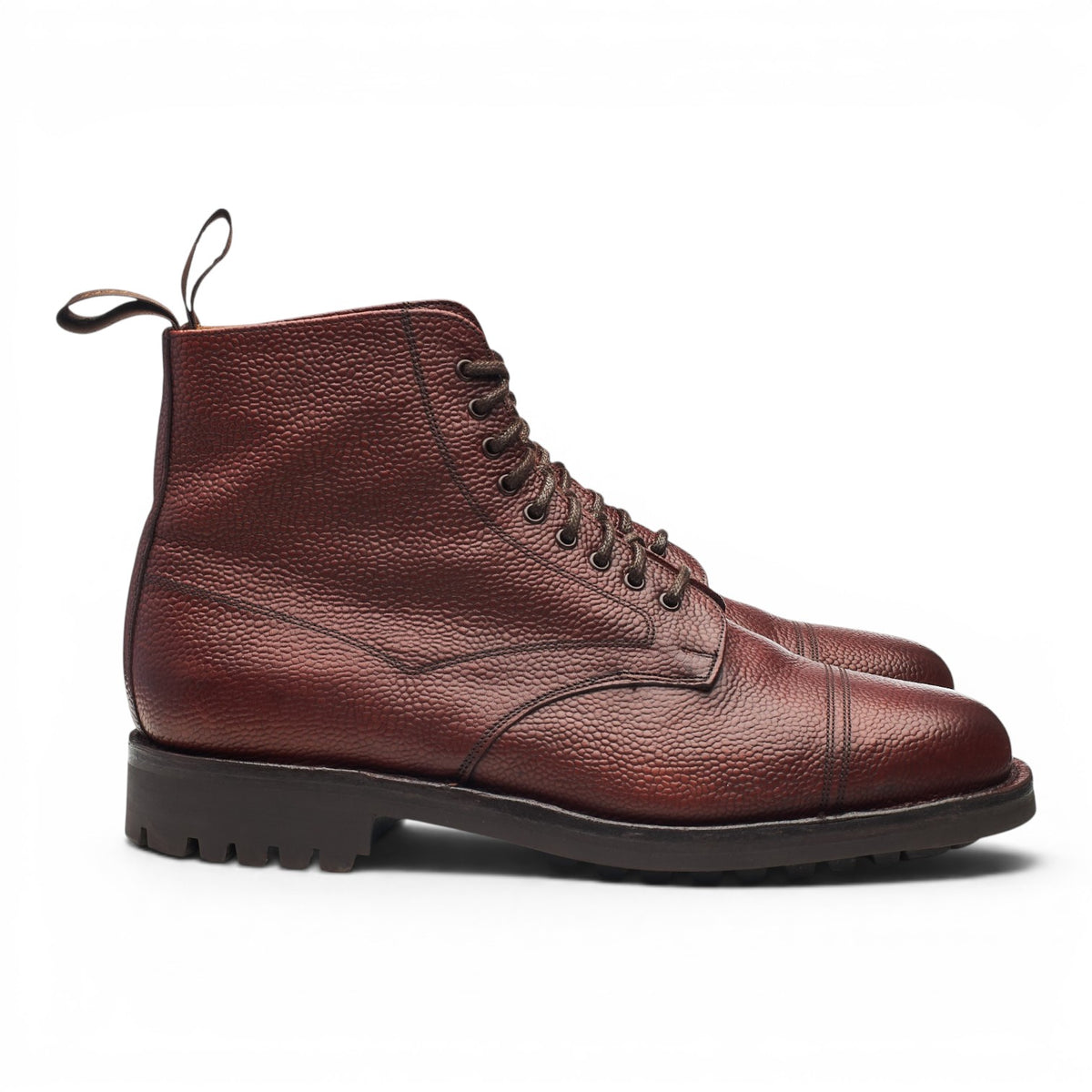 'Pennine ll' Burgundy Veldtschoen Leather Boots UK 10 G