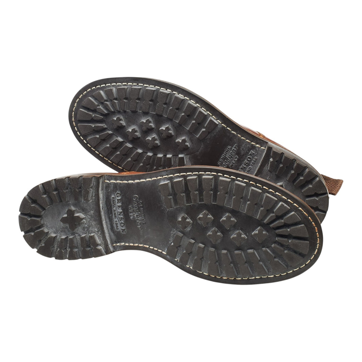 'Ryan' Brown Leather Cap Toe Boots UK 8.5 F