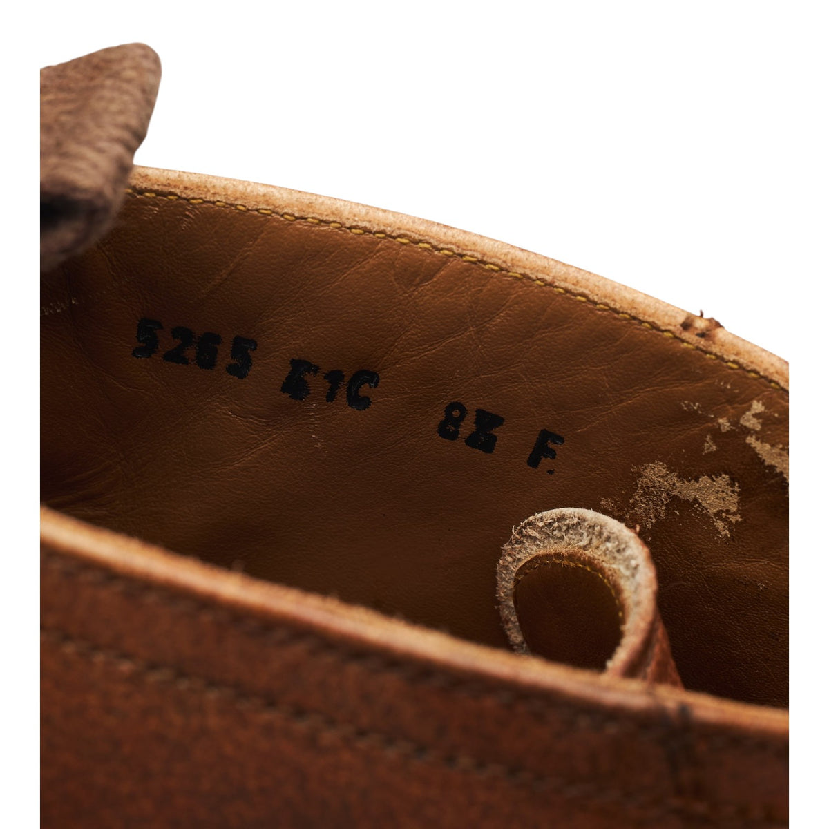 'Ryan' Brown Leather Cap Toe Boots UK 8.5 F