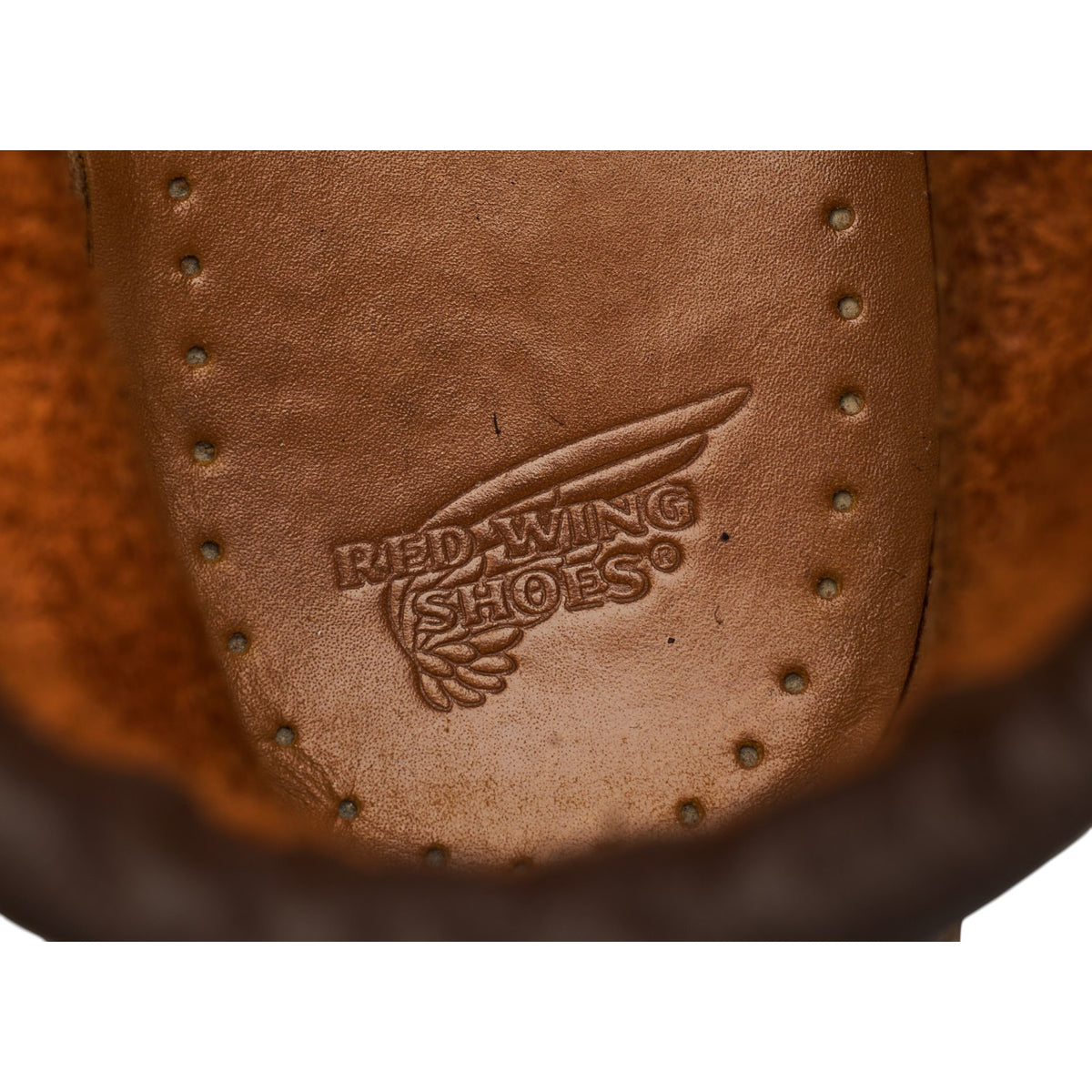 '875' Tan Brown Leather Moc Toe Boots UK 7 US 8