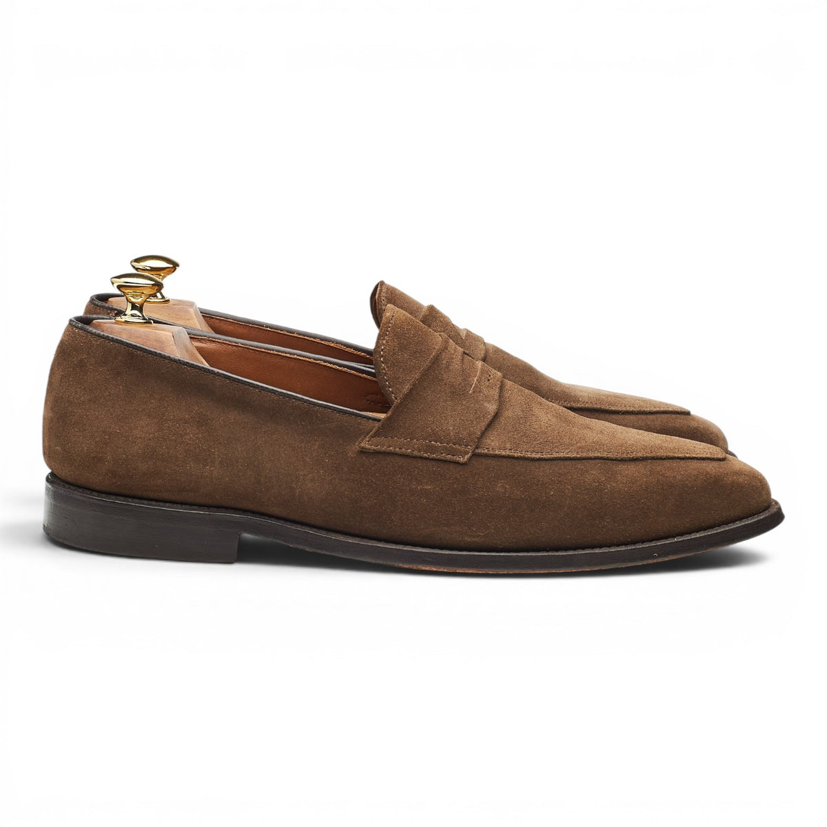 'Melrose' Light Brown Suede Loafers UK 9.5 US 10 EEE