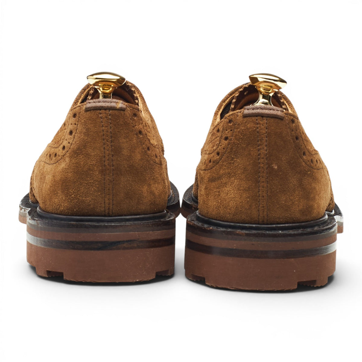 'Bourton' Snuff Brown Suede Derby Brogues UK 6
