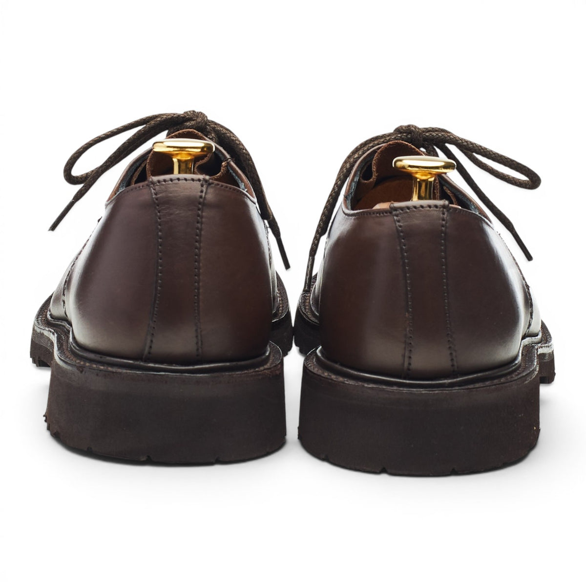 'Kilsby' Dark Brown Leather Split Toe Derby UK 6