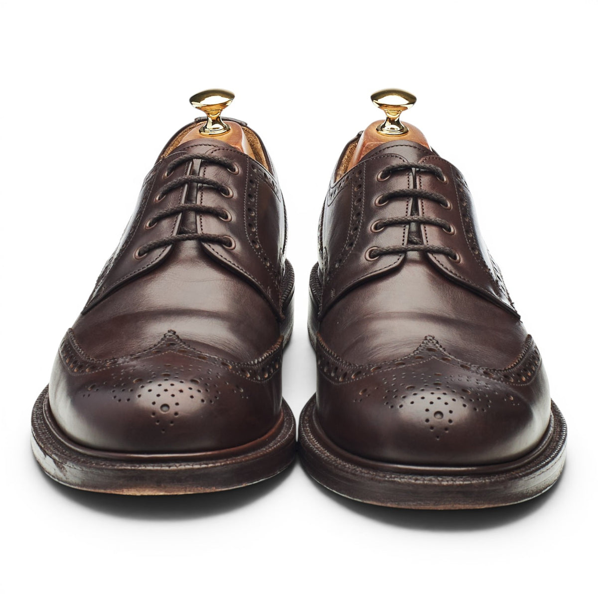 'Arncliffe' Dark Brown Leather Derby Brogues UK 10 F