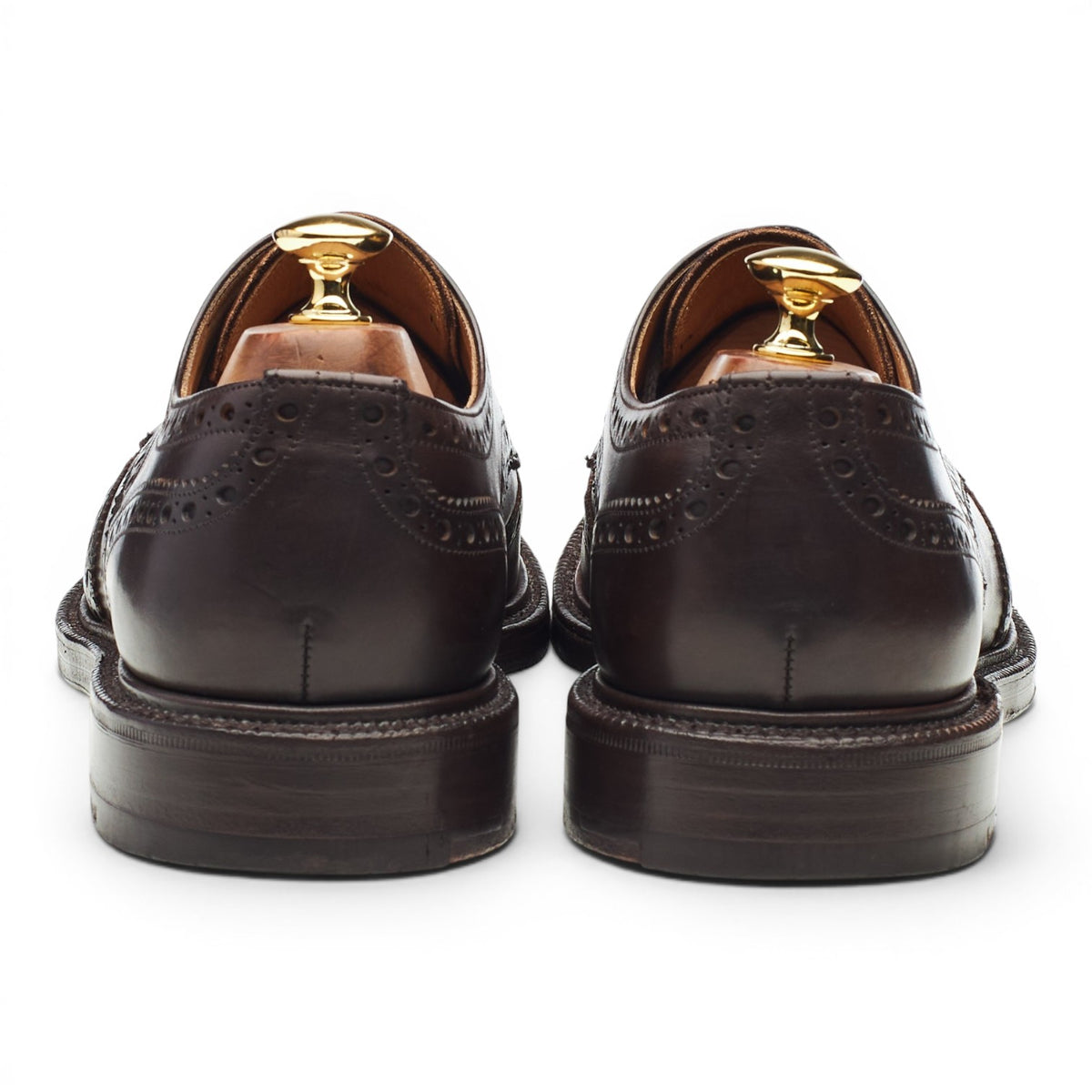 'Arncliffe' Dark Brown Leather Derby Brogues UK 10 F