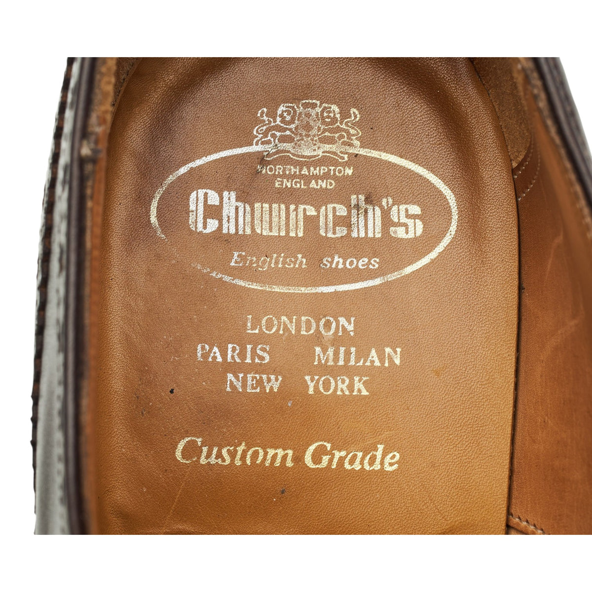 'Arncliffe' Dark Brown Leather Derby Brogues UK 10 F