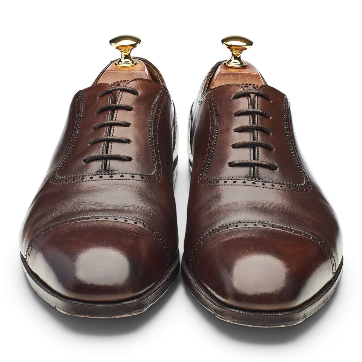 Top Drawer MTO 'Canterbury' Dark Brown Leather Oxford Semi Brogues UK 9 F