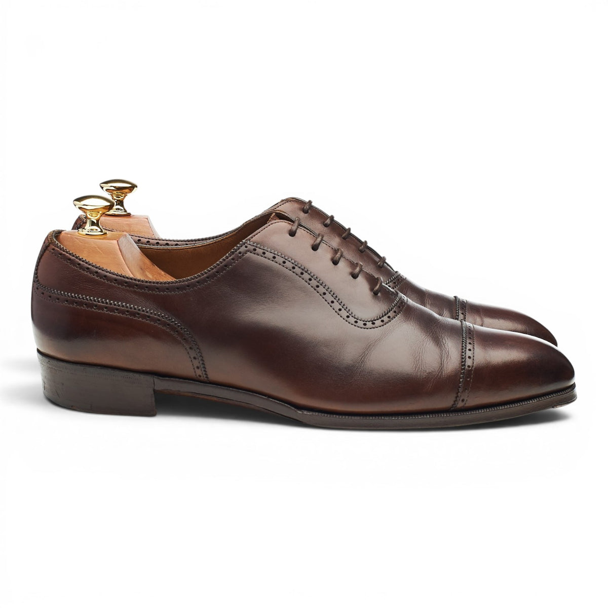 Top Drawer MTO 'Canterbury' Dark Brown Leather Oxford Semi Brogues UK 9 F