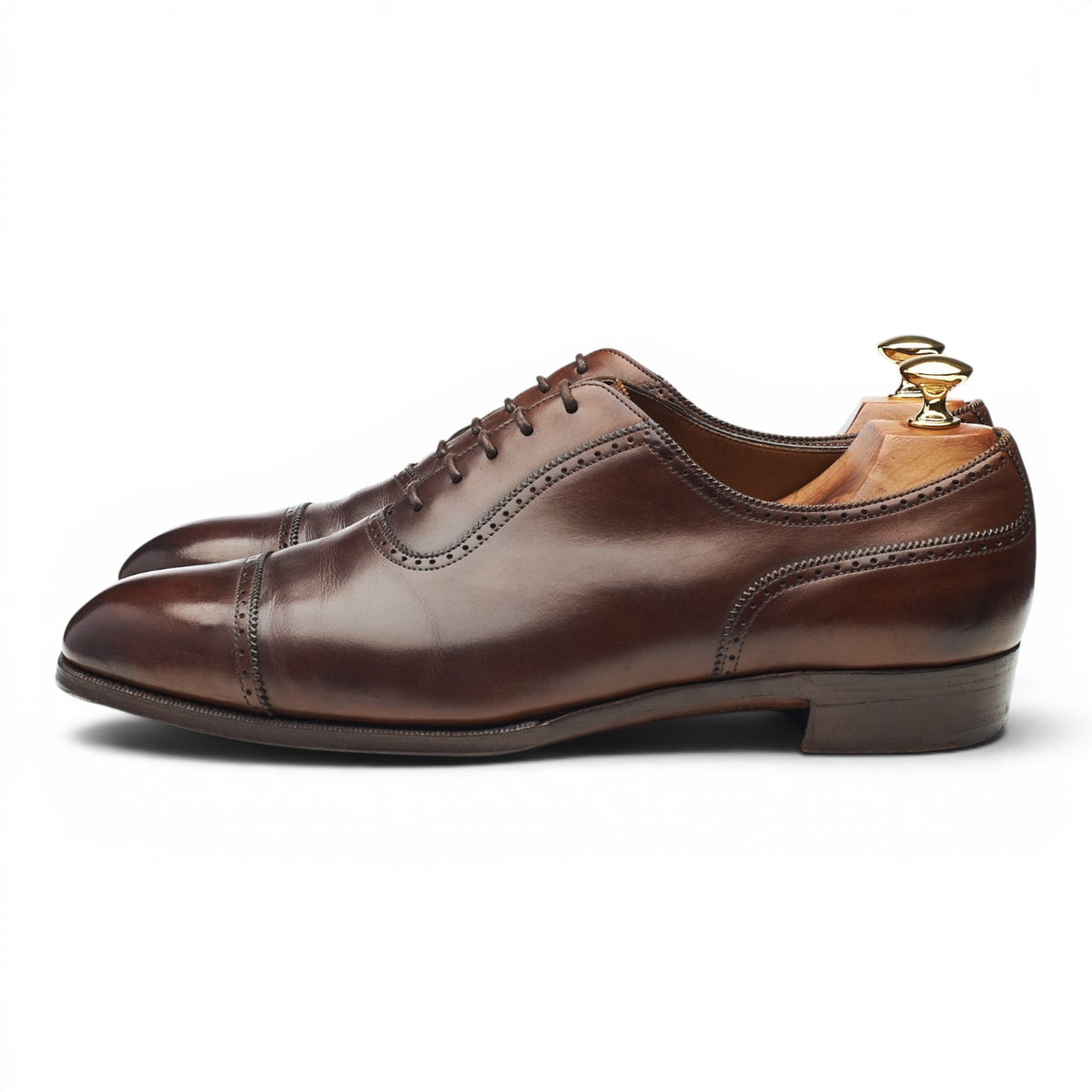 Top Drawer MTO 'Canterbury' Dark Brown Leather Oxford Semi Brogues UK 9 F