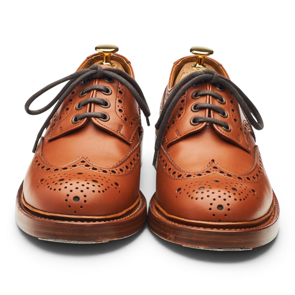 'Appleby' Tan Brown Leather Derby Brogues UK 6 FX