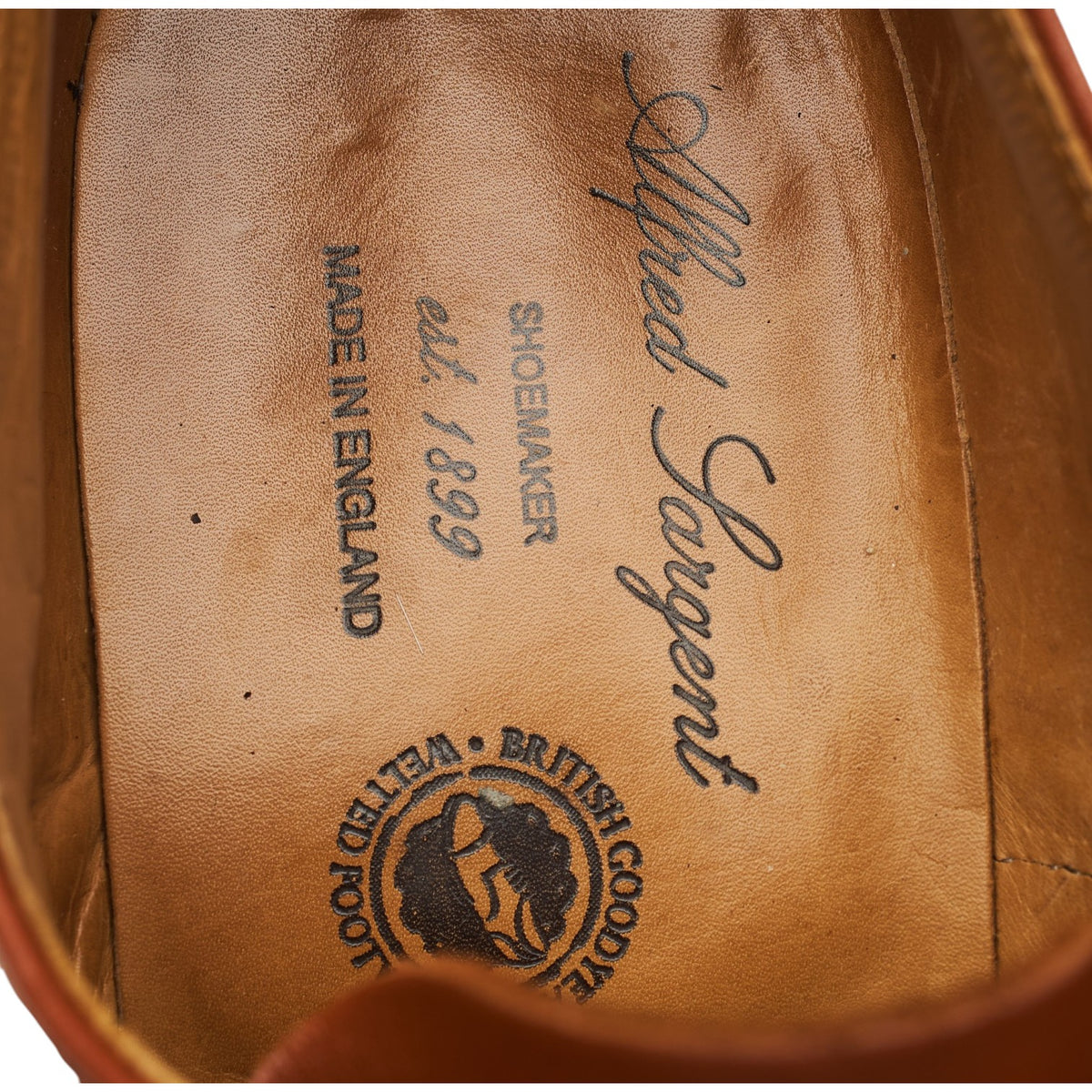 'Appleby' Tan Brown Leather Derby Brogues UK 6 FX
