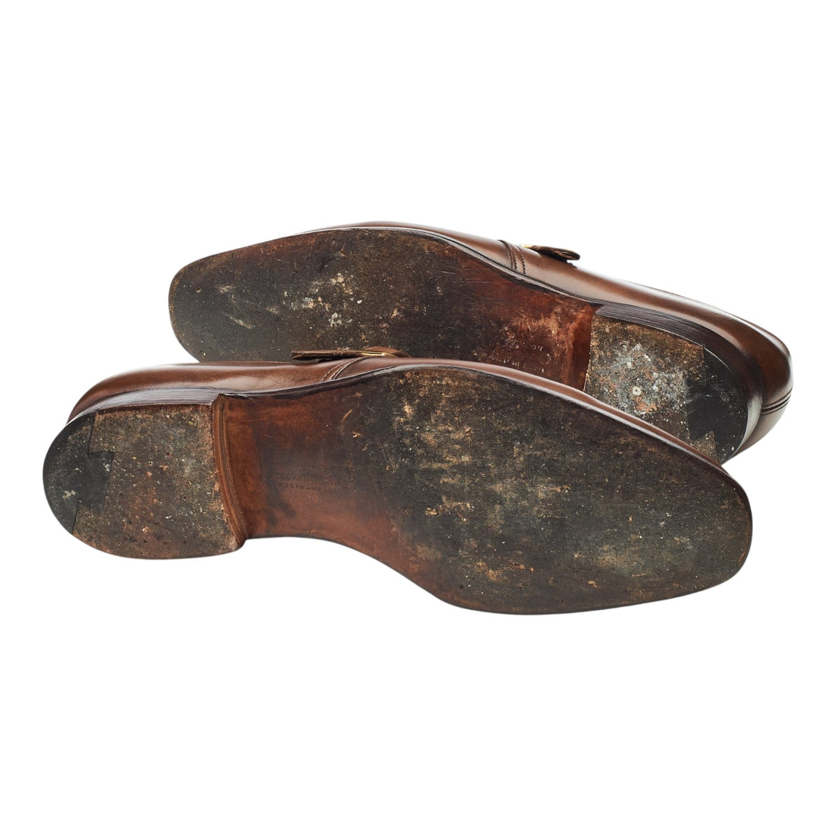 'Savile' Dark Brown Leather Monk Strap UK 7 E