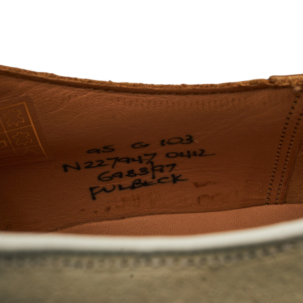 'Fulbeck' White Suede Derby UK 9.5 G