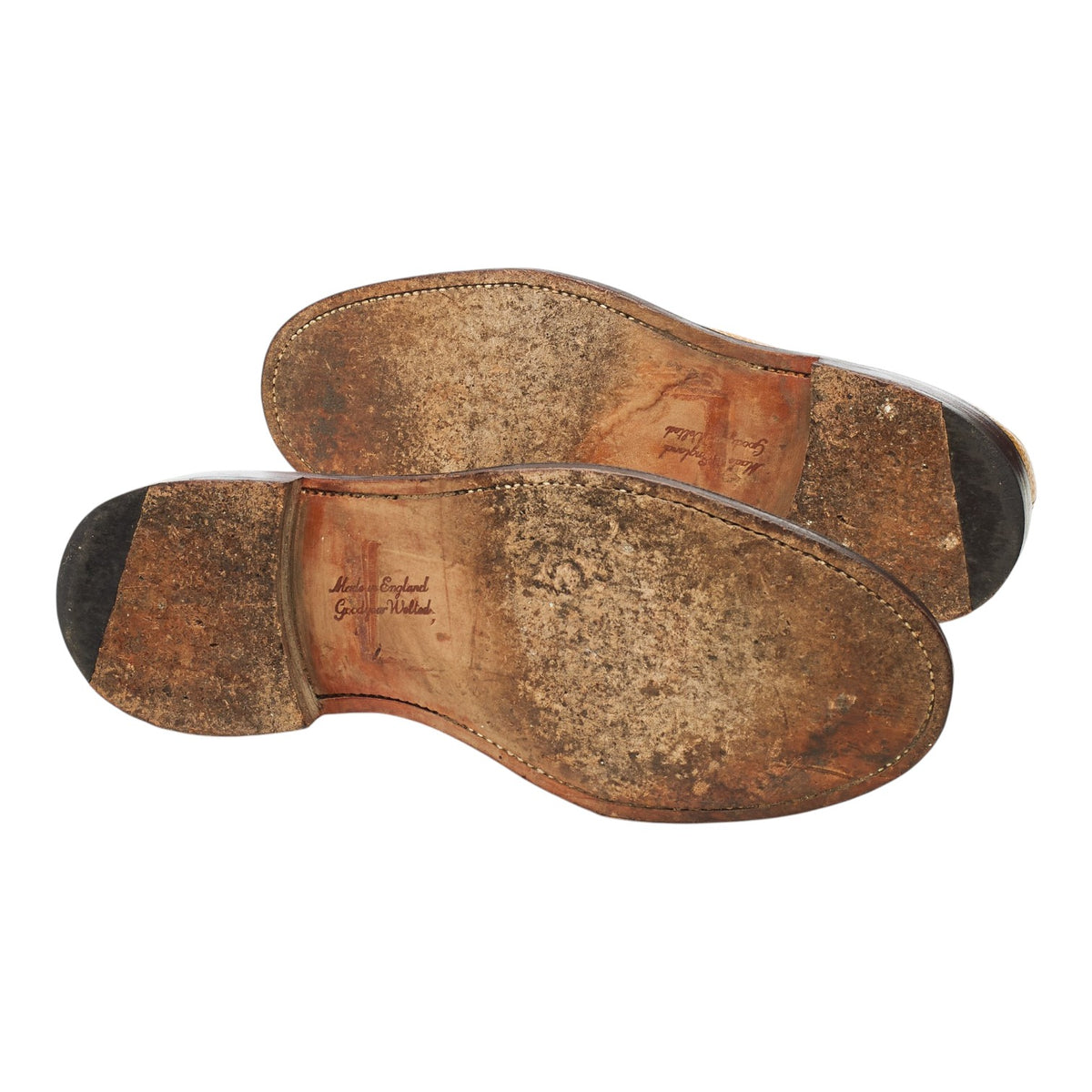 M&S Tan Brown Grain Leather Derby UK 7 F