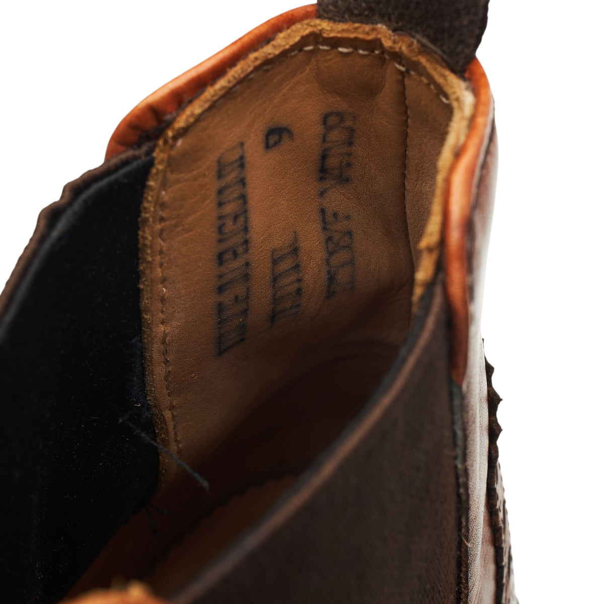 'Tamar' Tan Brown Leather Chelsea Boots UK 9 F