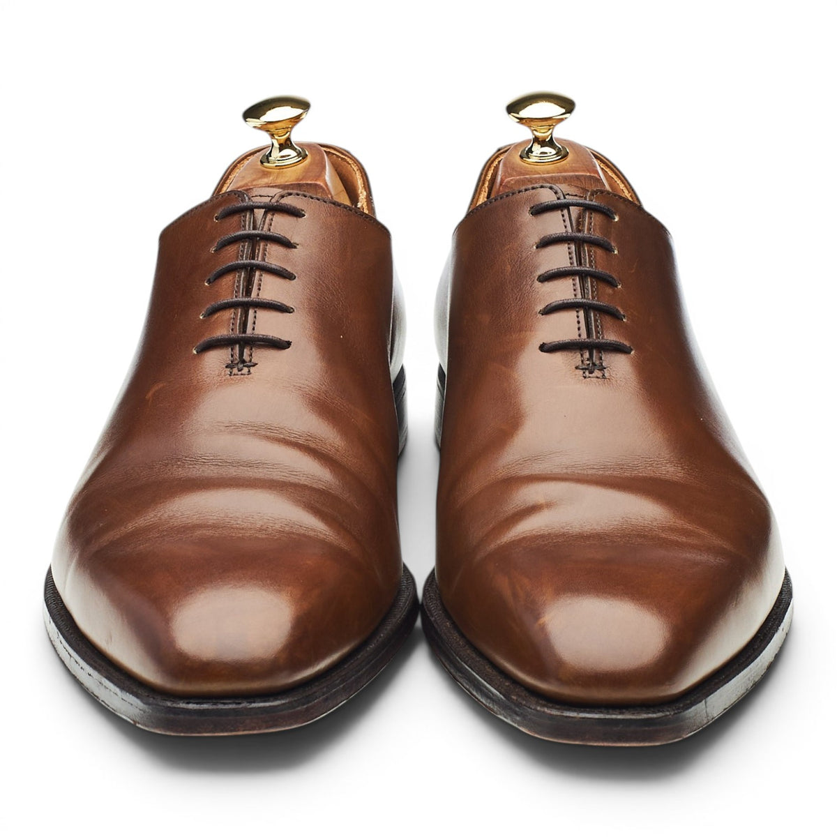'Alex' Dark Brown Leather Wholecut Oxford UK 10 E