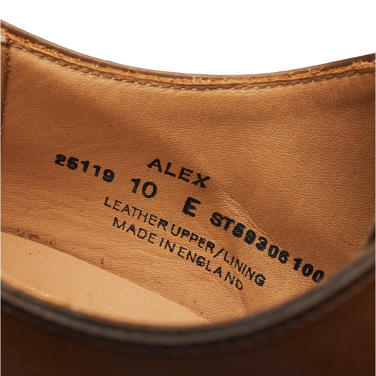 'Alex' Dark Brown Leather Wholecut Oxford UK 10 E